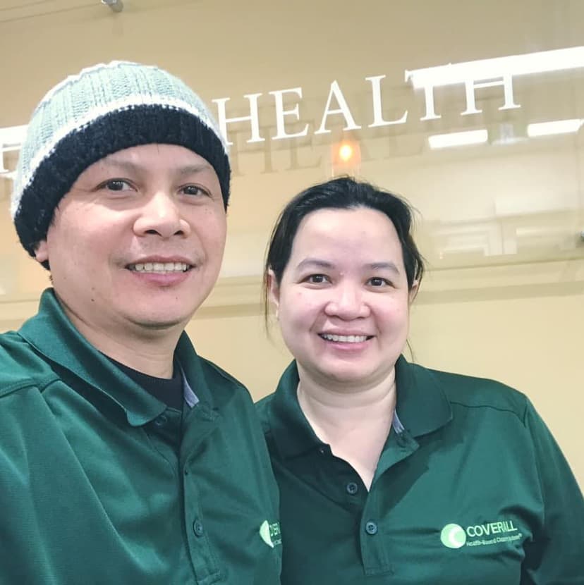 Jennifer Loyola and Jose Loyola, Owners of J&J Spotless Cleaning Inc