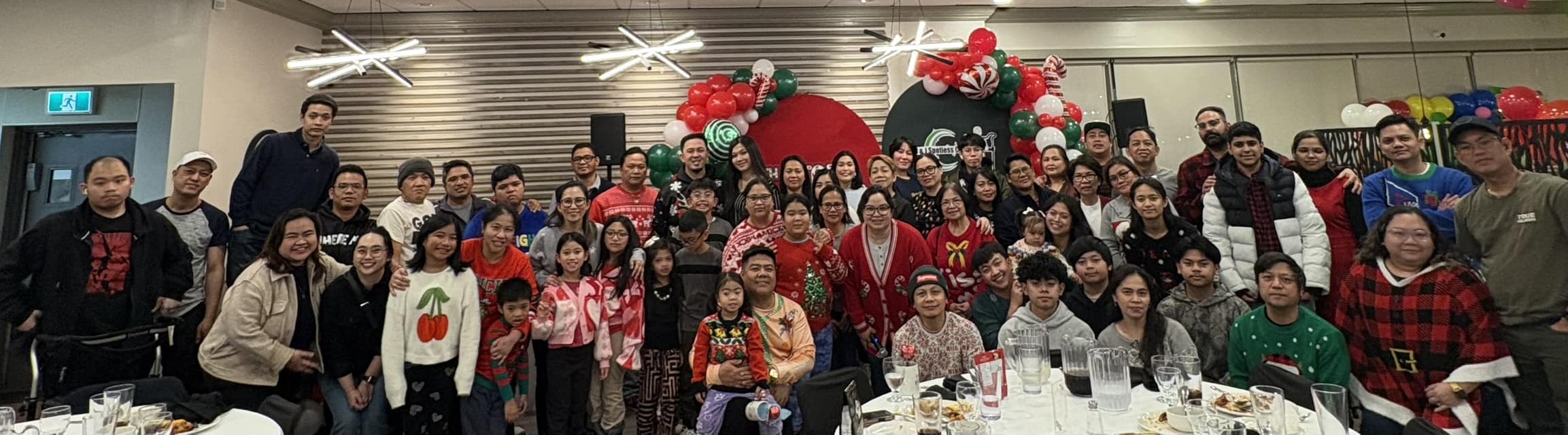 J&J Spotless Cleaning Inc team at the Christmas Party 2024